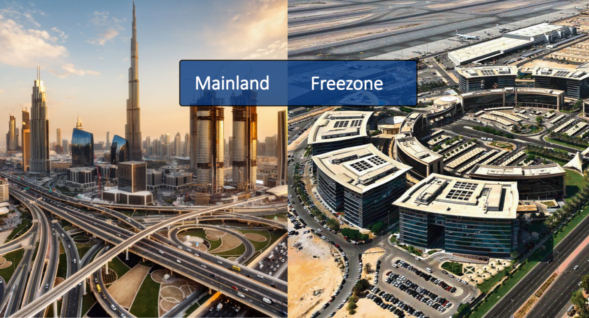Dubai mainland vs free zone