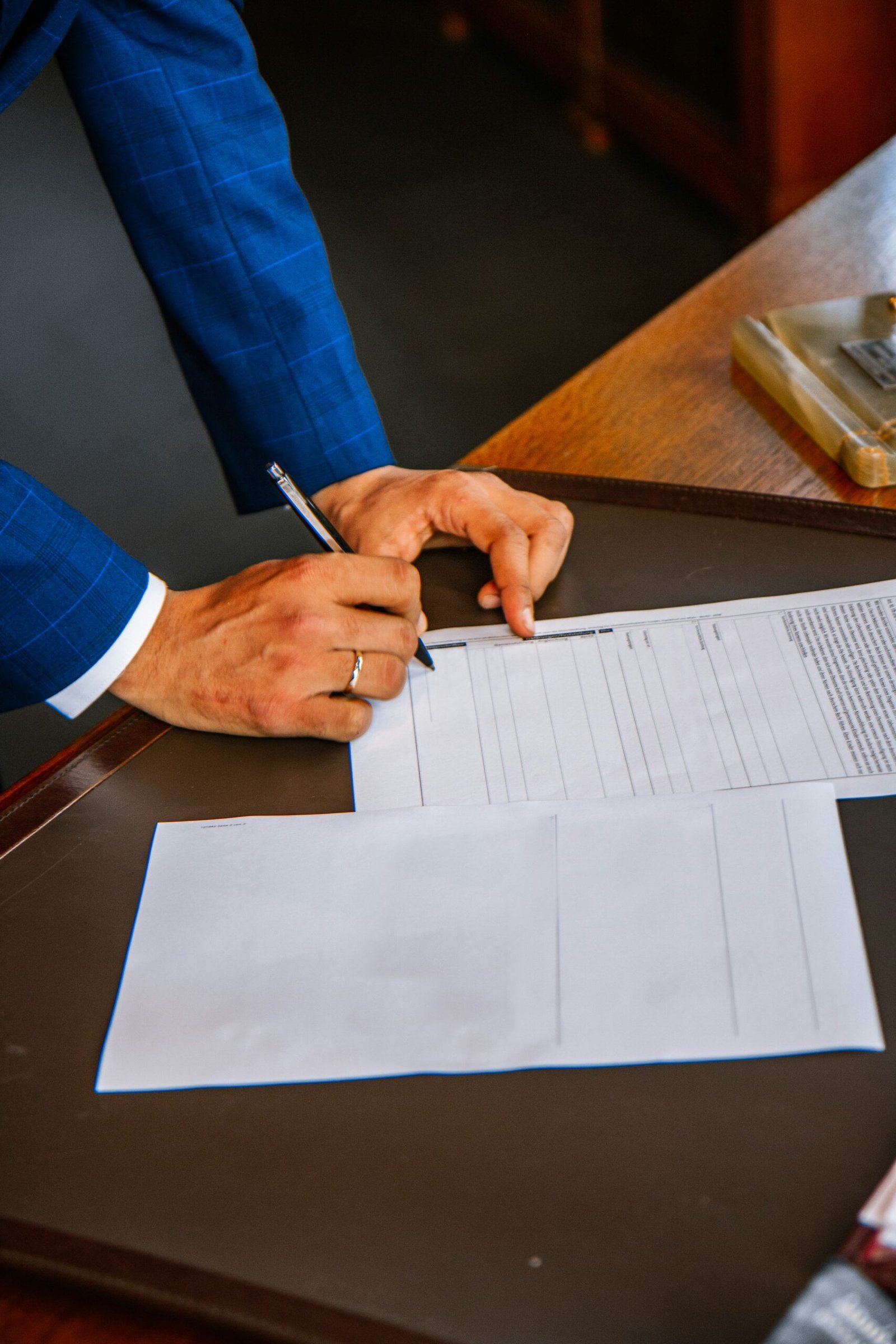 Stack of business documents